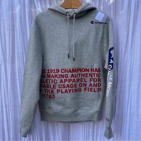 Champion Other - Champion Gray Hoodie Sweatshirt Since 1919
